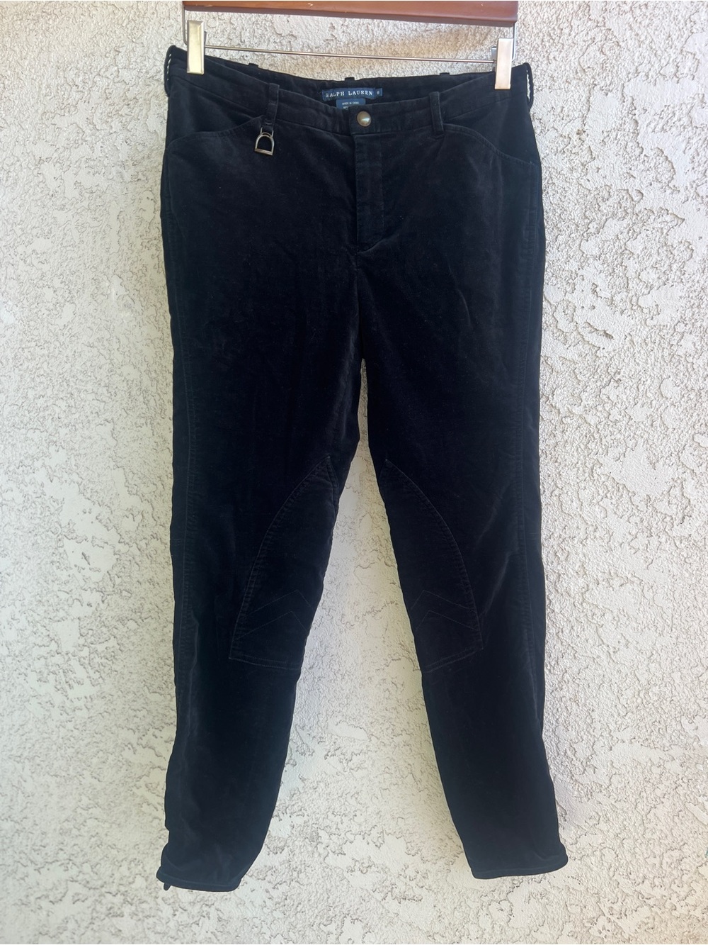 Ralph Lauren Black Corduroy Women's Tapered Pants